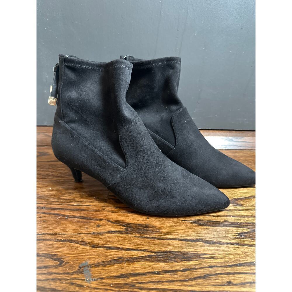 Cole Haan Harlow Stretch Kitten Heeled Bootie Womens‎ Size 9 Suede